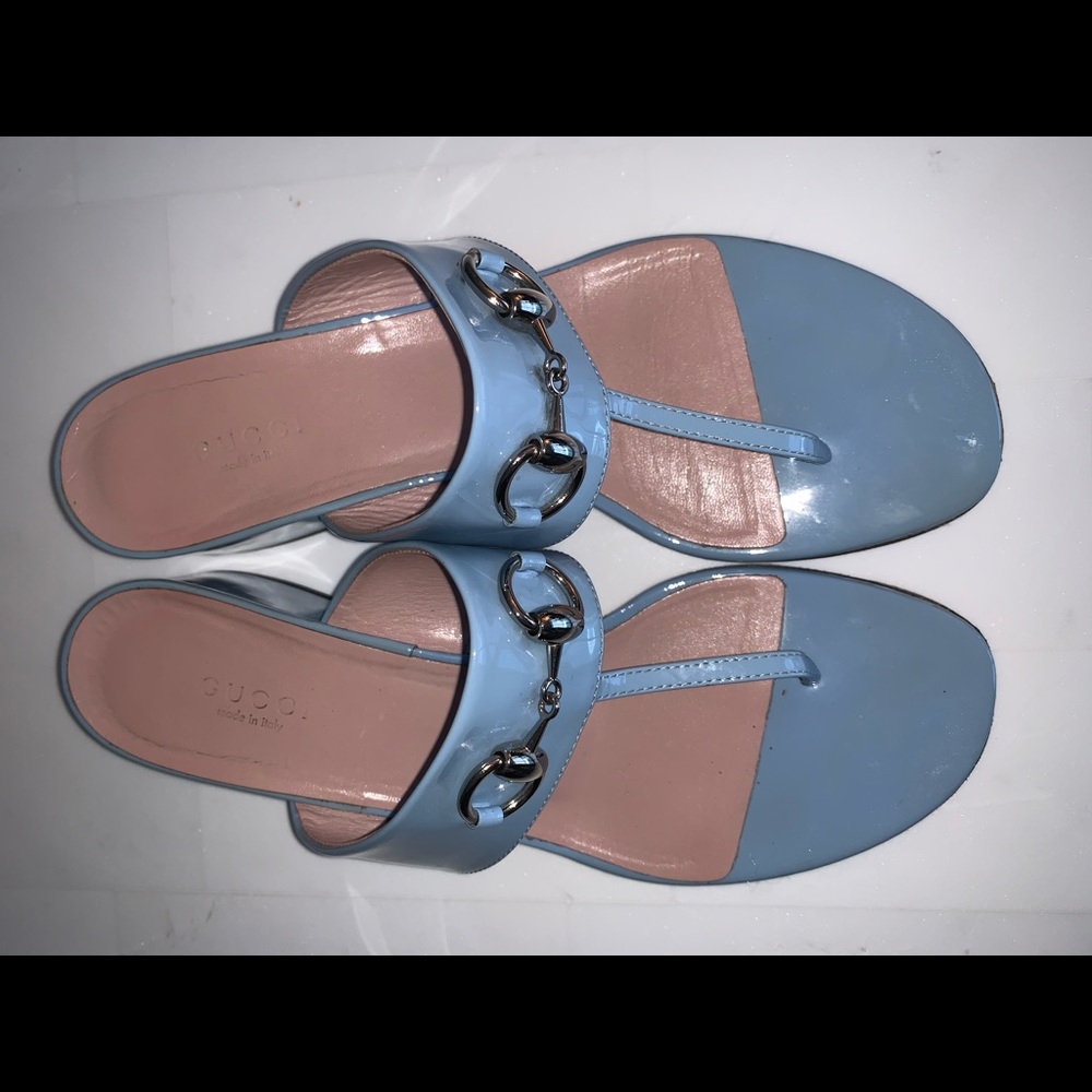 Baby Blue Gucci Sandals